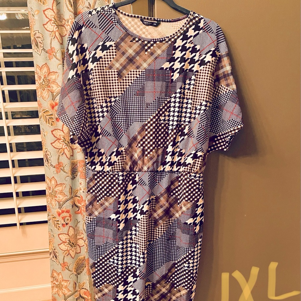 Checkered Dress 1x